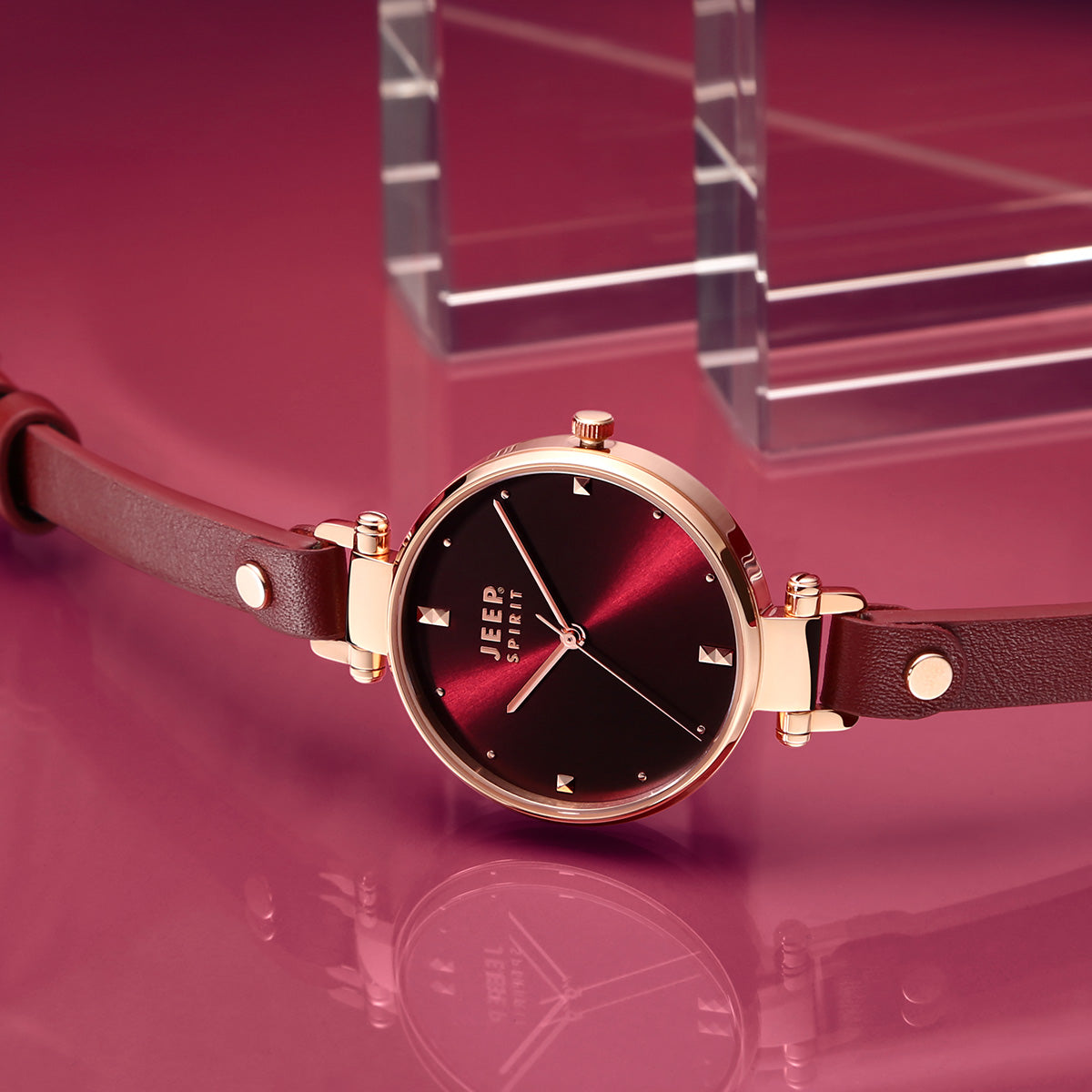 Jeep Watch for Women Quartz Watch Small Dial Watch Student European American Style Leather Strap Women's Watch Gift for Girlfriend