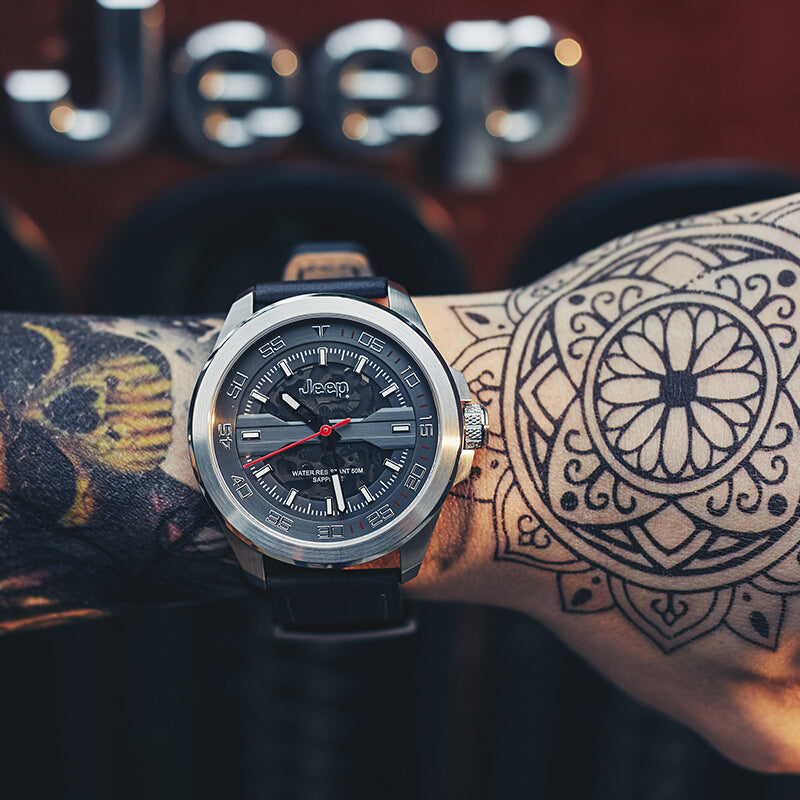Jeep Grand Cherokee Watch Men's Automatic Mechanical Watch Sports Fashion Waterproof Large Dial Business Watch JPG920 Gift for boyfriend